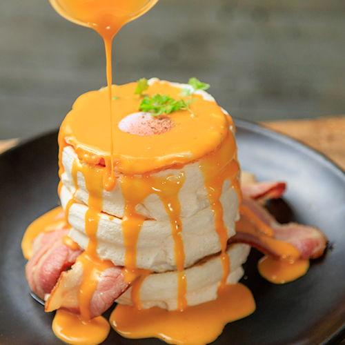 エッグベネディクトパンケーキ