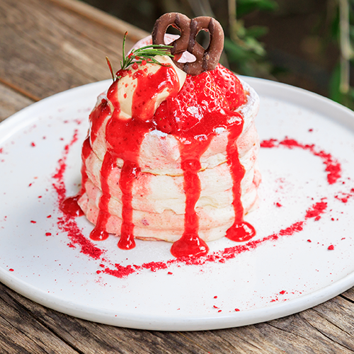 Hojicha and Chestnut Pancakes